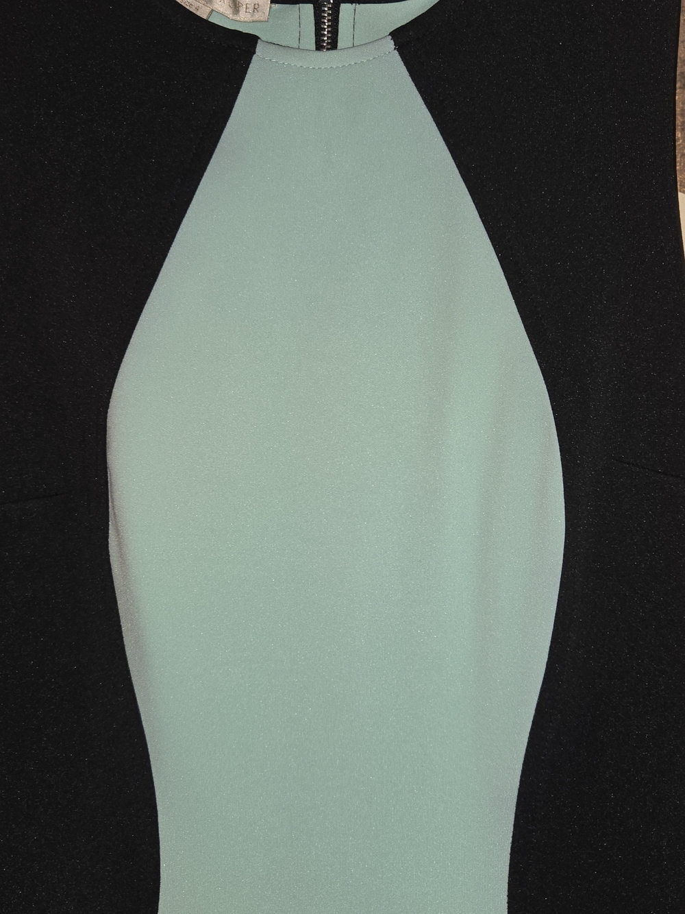NWT Boston Proper Mint and Black Sleeveless Suba Sheath Midi Dress Womens Size 4 - Picture 6 of 8